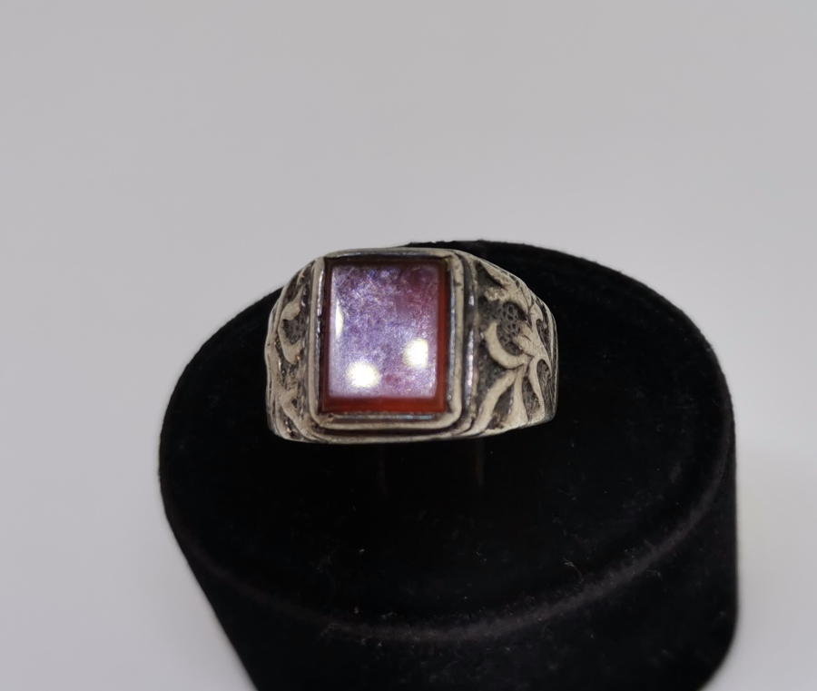 AKİK TAŞLI GÜMÜŞ YÜZÜK