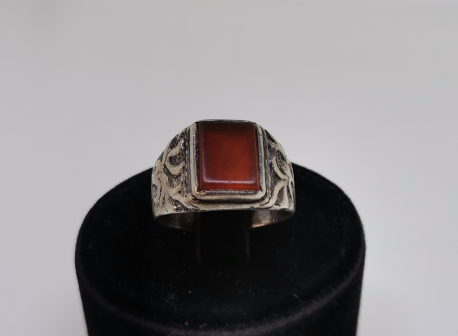 AKİK TAŞLI GÜMÜŞ YÜZÜK