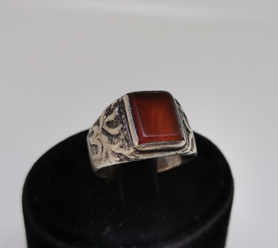 AKİK TAŞLI GÜMÜŞ YÜZÜK