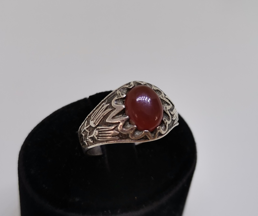 AKİK TAŞLI GÜMÜŞ YÜZÜK