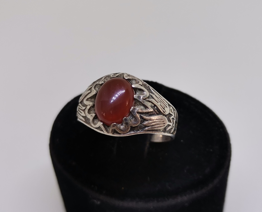 AKİK TAŞLI GÜMÜŞ YÜZÜK