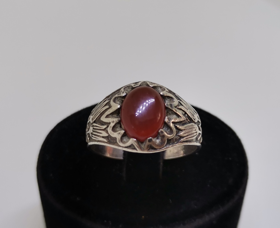 AKİK TAŞLI GÜMÜŞ YÜZÜK