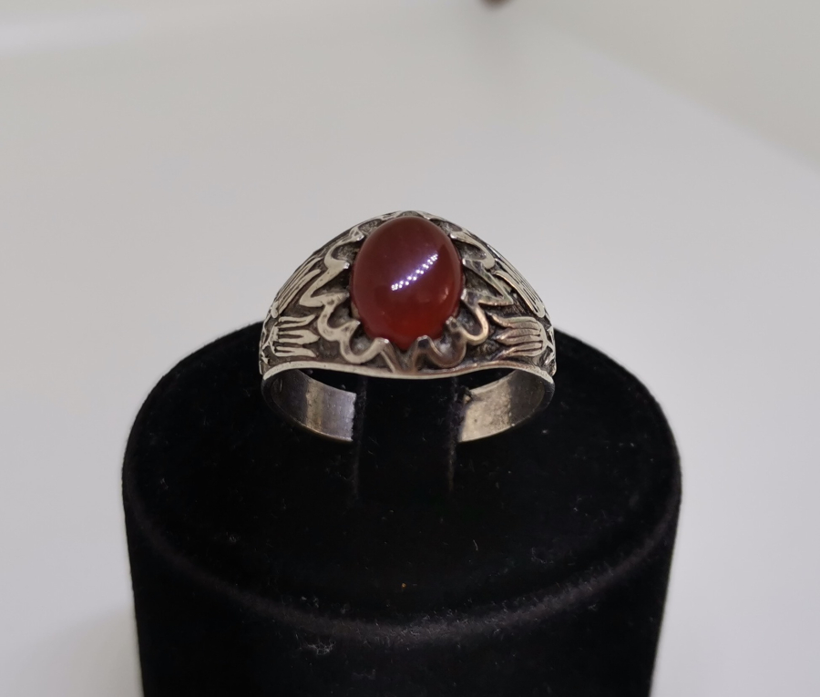 AKİK TAŞLI GÜMÜŞ YÜZÜK