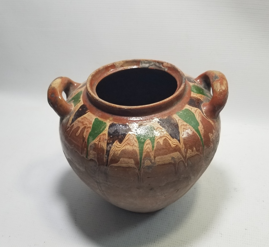 AKITMA İŞÇİLİKLİ VE ÇİFT KULPLU OSMANLI DÖNEMİ KINIK KÜP