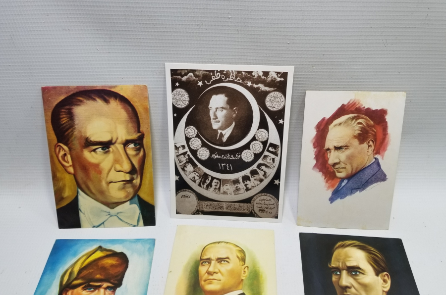 ATATÜRK GÖRSELLİ ANTİKA KARTPOSTAL LOTU