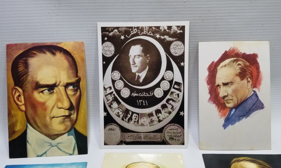 ATATÜRK GÖRSELLİ ANTİKA KARTPOSTAL LOTU