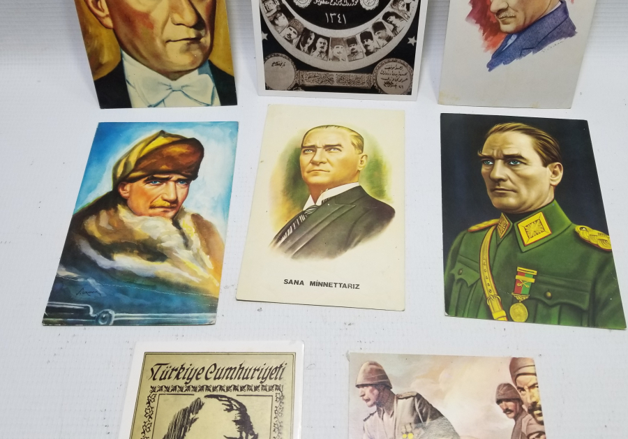 ATATÜRK GÖRSELLİ ANTİKA KARTPOSTAL LOTU