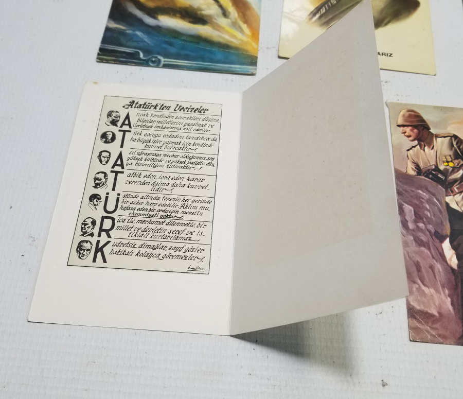 ATATÜRK GÖRSELLİ ANTİKA KARTPOSTAL LOTU