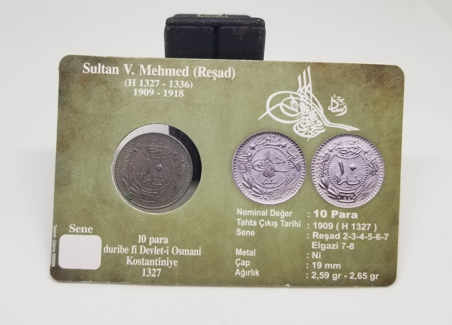 MEHMED REŞAD HAN DÖNEMİ KAPAMASINDA NİKEL 10 PARA