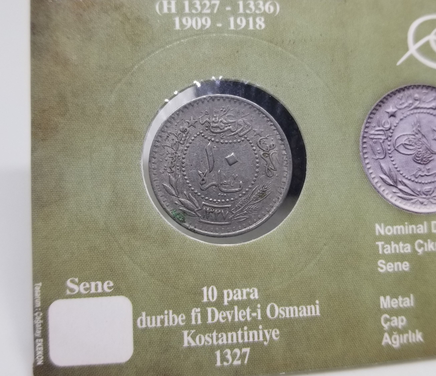 MEHMED REŞAD HAN DÖNEMİ KAPAMASINDA NİKEL 10 PARA