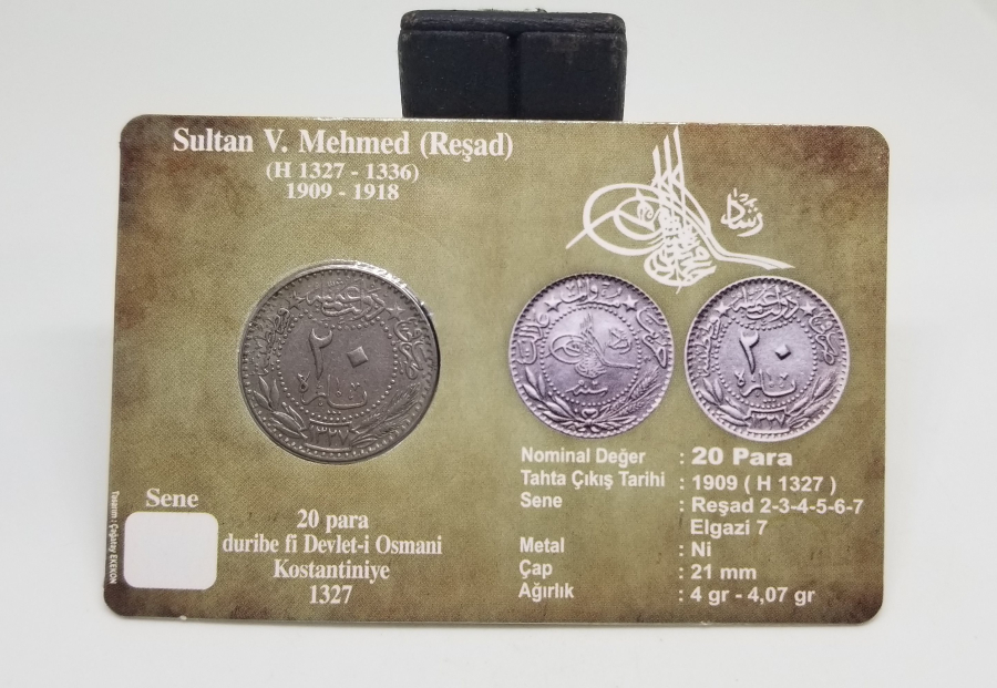 MEHMED REŞAD HAN DÖNEMİ KAPAMASINDA NİKEL 20 PARA