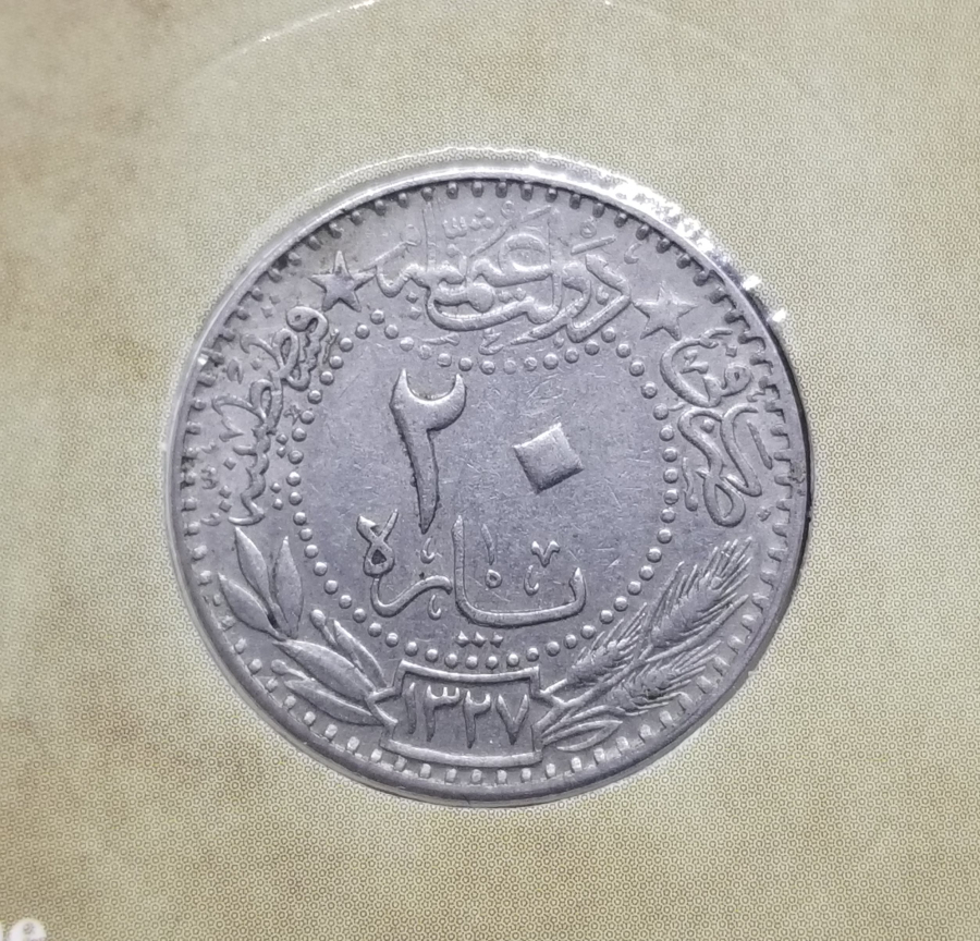 MEHMED REŞAD HAN DÖNEMİ KAPAMASINDA NİKEL 20 PARA