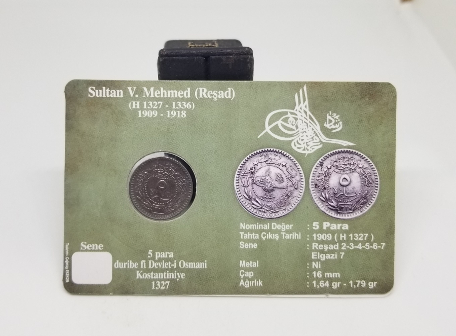 MEHMED REŞAD HAN DÖNEMİ KAPAMASINDA NİKEL 5 PARA