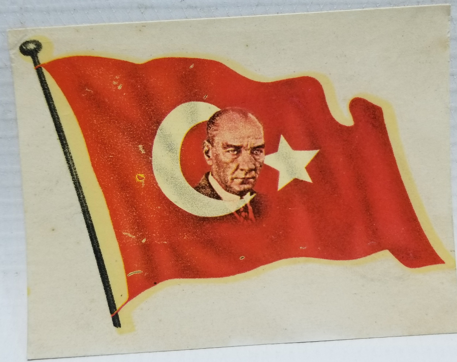 NADİR ATATÜRK VE TÜRK BAYRAĞI GÖRSELLİ ÇİKOLATA KARTI
