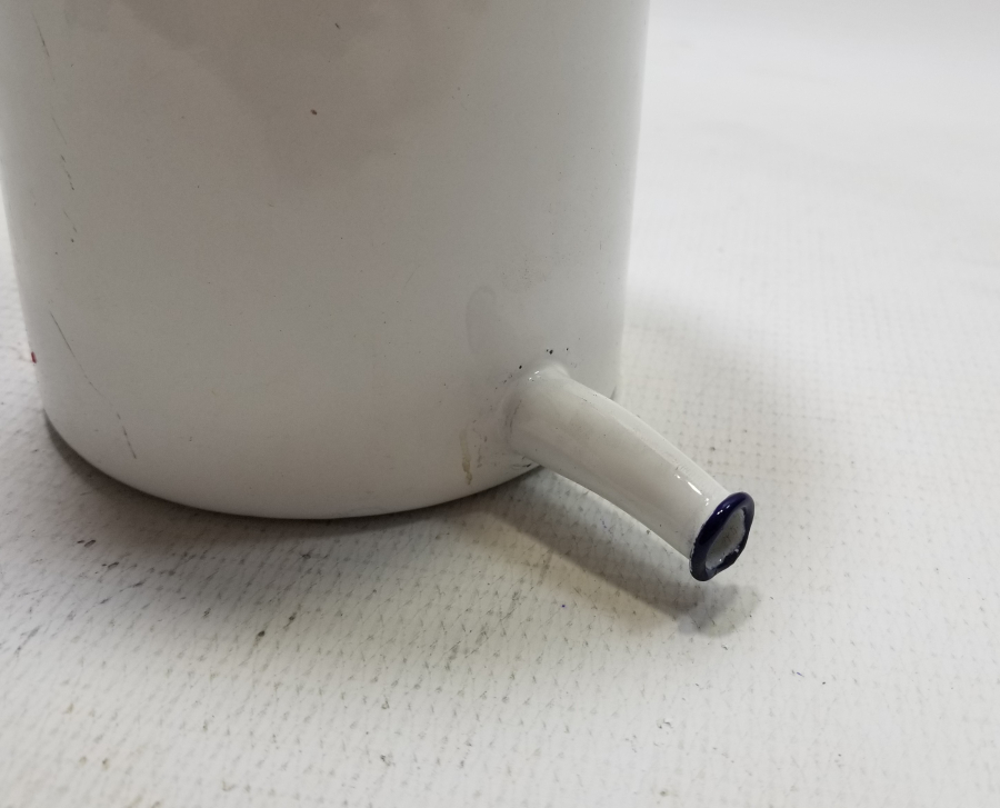 NADİR TİPTE OSMANLI DÖNEMİ EMAYE SERUM ŞİŞESİ