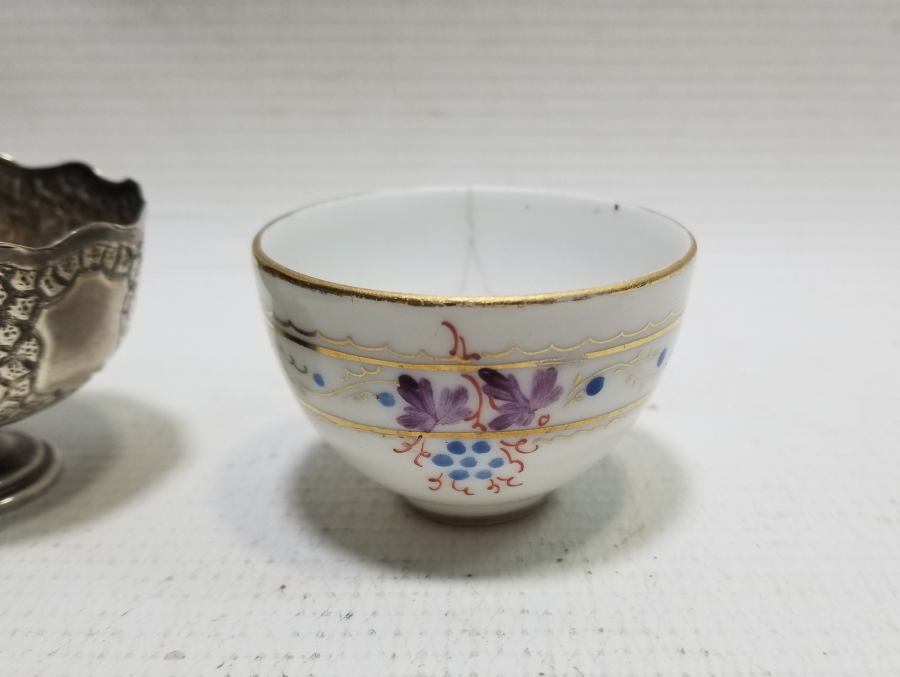 OSMANLI DEVLET ARMALI KUTUSUNDA GÜMÜŞ FİNCAN VE ZARFI