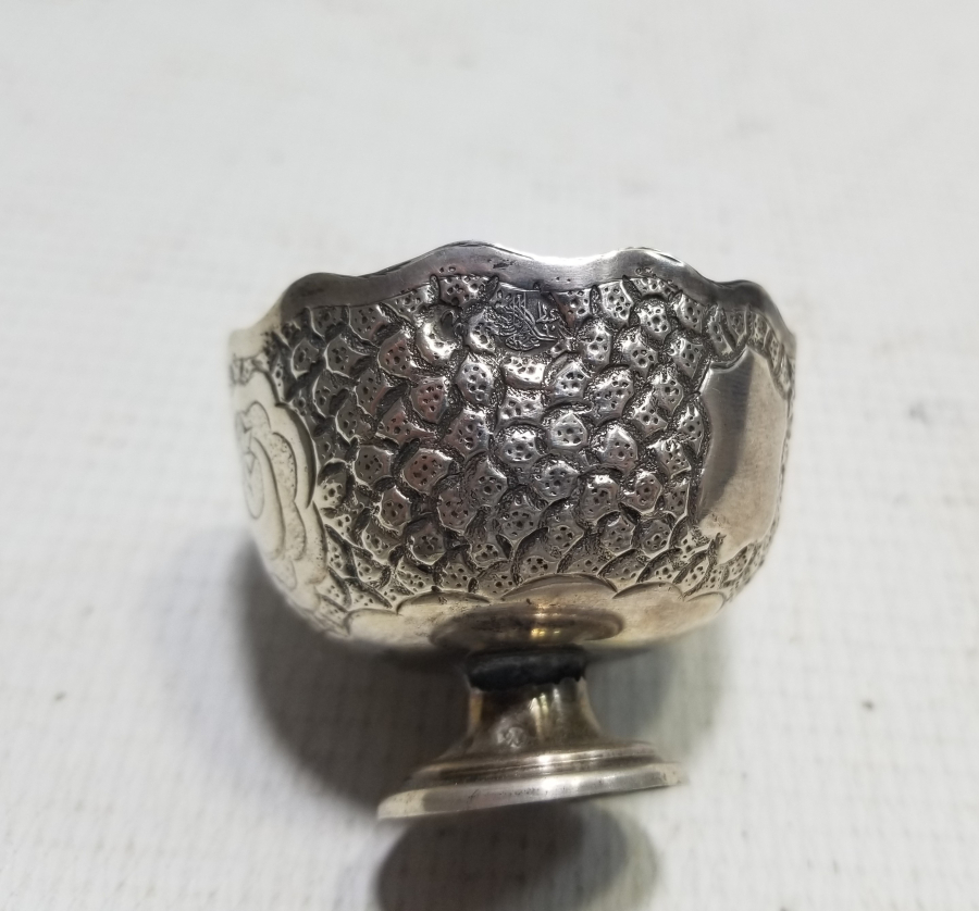 OSMANLI DEVLET ARMALI KUTUSUNDA GÜMÜŞ FİNCAN VE ZARFI