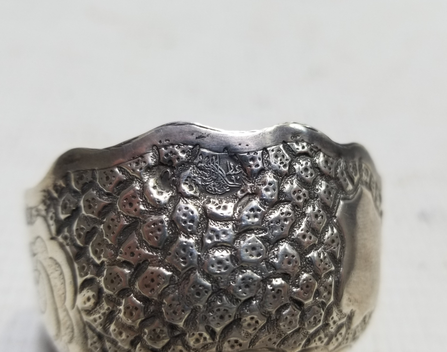 OSMANLI DEVLET ARMALI KUTUSUNDA GÜMÜŞ FİNCAN VE ZARFI