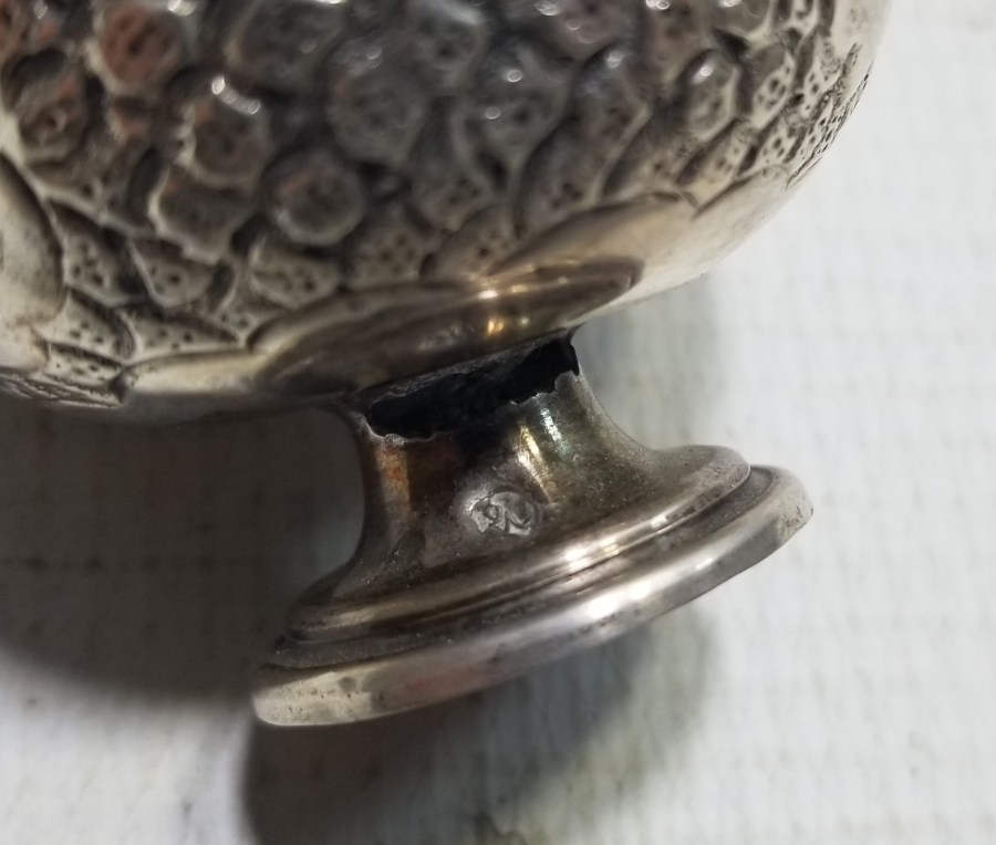 OSMANLI DEVLET ARMALI KUTUSUNDA GÜMÜŞ FİNCAN VE ZARFI