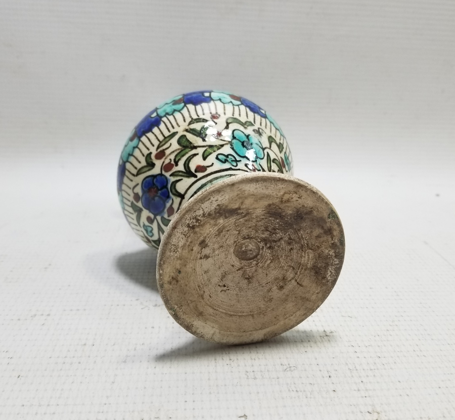 OSMANLI DÖNEMİ EL BOYAMA KÜTAHYA GAZ LAMBASI