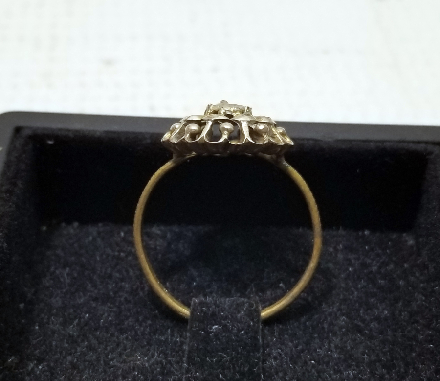 OSMANLI DÖNEMİ ELMAS TAŞLI GÜL YÜZÜK