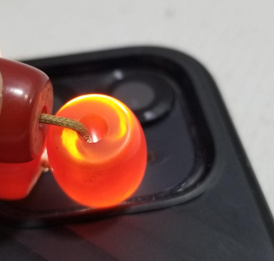 OSMANLI DÖNEMİ HARELİ SIKMA KEHRİBAR TESPİH