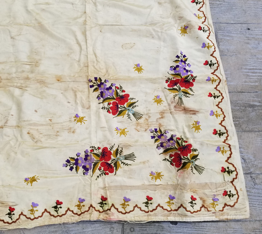 OSMANLI DÖNEMİ İPEK ATLAS GELİN HAMAM BOHÇASI