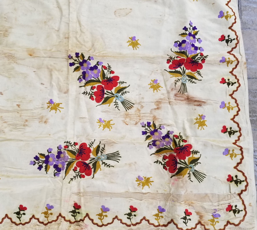 OSMANLI DÖNEMİ İPEK ATLAS GELİN HAMAM BOHÇASI