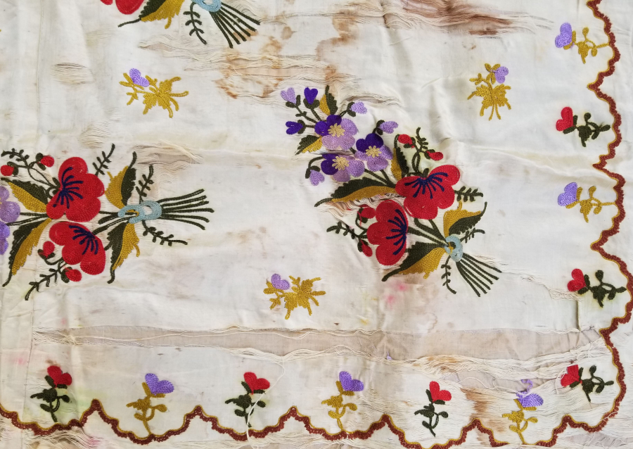 OSMANLI DÖNEMİ İPEK ATLAS GELİN HAMAM BOHÇASI