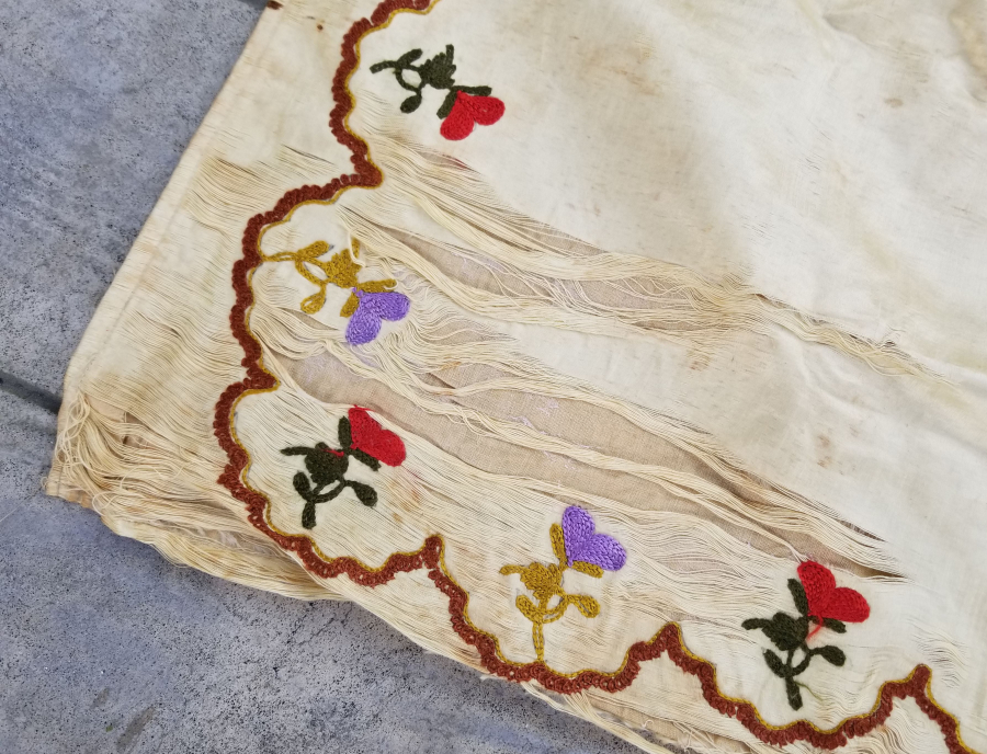 OSMANLI DÖNEMİ İPEK ATLAS GELİN HAMAM BOHÇASI