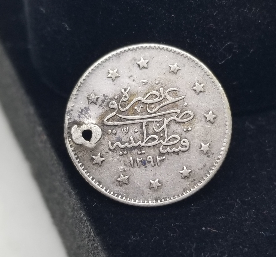 SULTAN ABDÜLHAMİD DÖNEMİ GÜMÜŞ 2 KURUŞ MECİDİYE