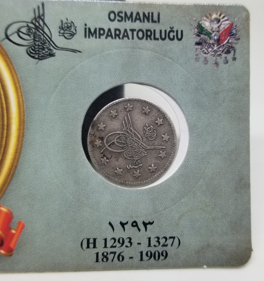 SULTAN ABDÜLHAMİD DÖNEMİ GÜMÜŞ 2 KURUŞ MECİDİYE