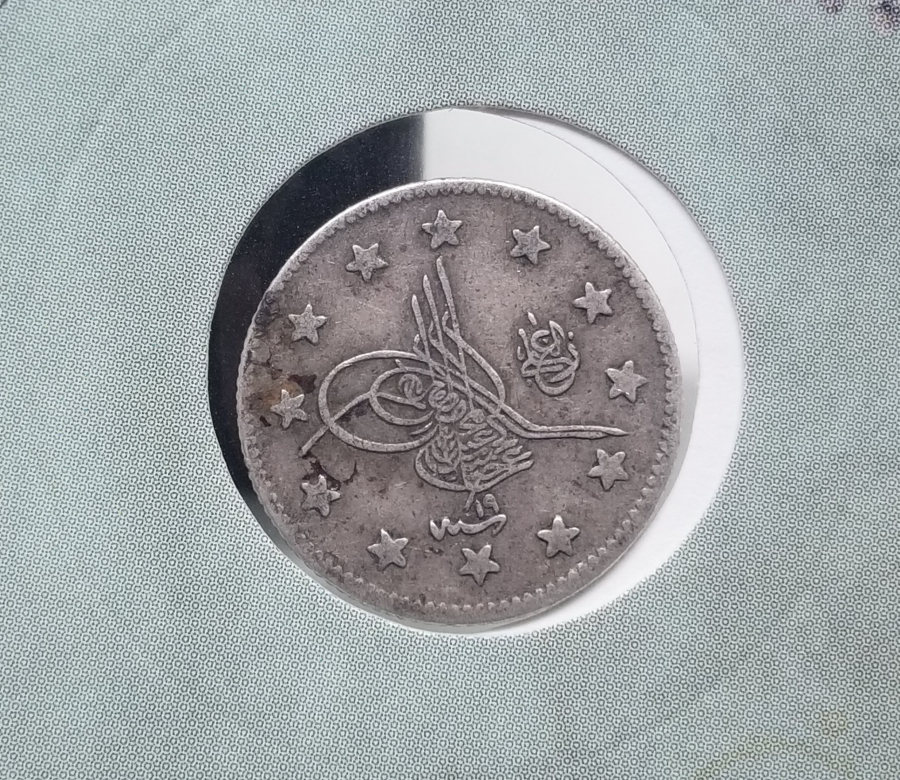 SULTAN ABDÜLHAMİD DÖNEMİ GÜMÜŞ 2 KURUŞ MECİDİYE