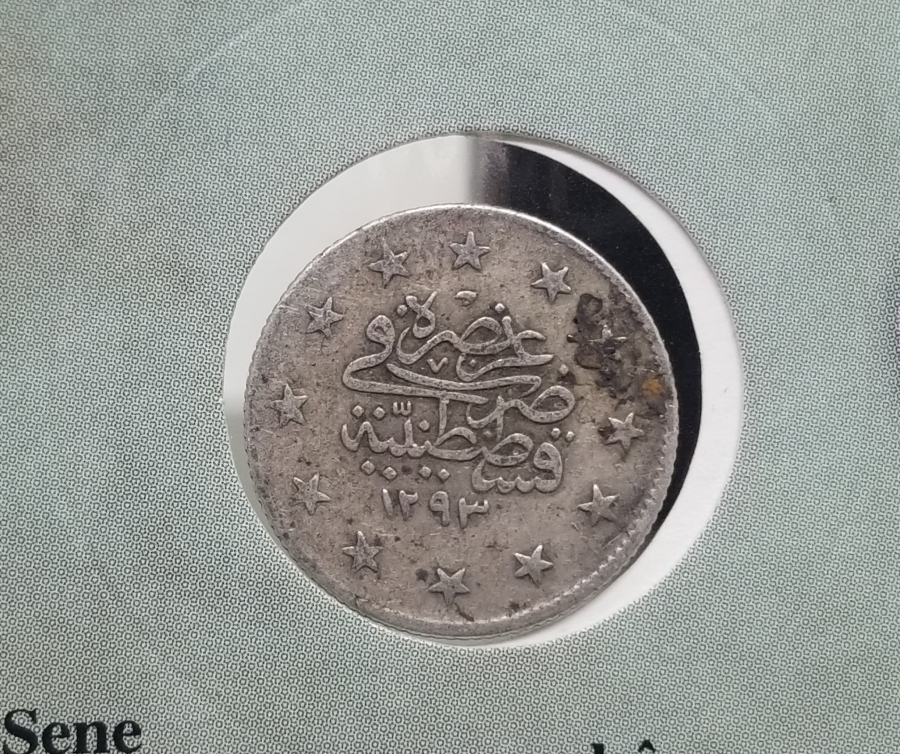 SULTAN ABDÜLHAMİD DÖNEMİ GÜMÜŞ 2 KURUŞ MECİDİYE