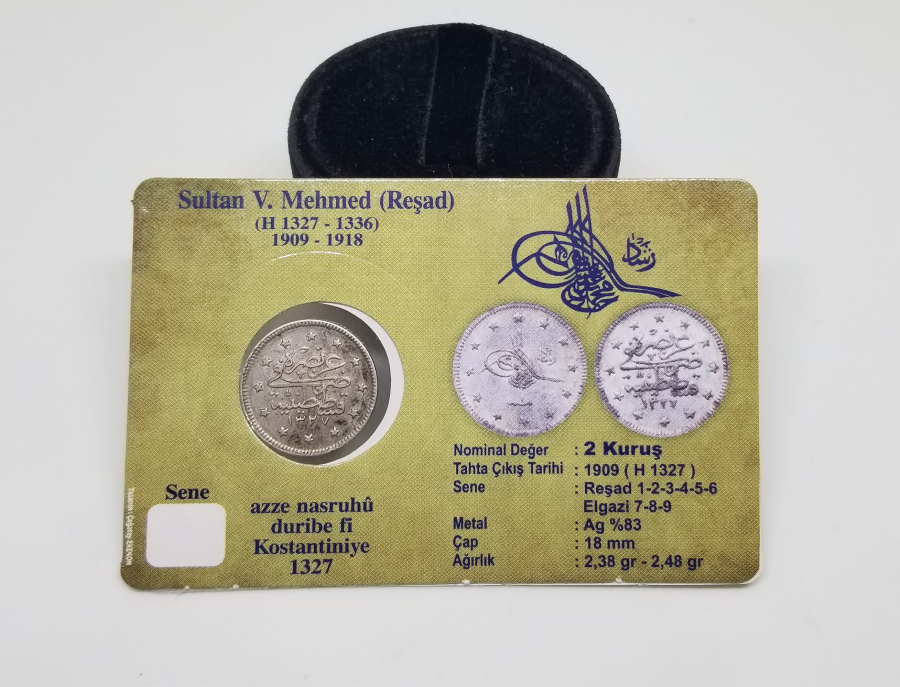 SULTAN MEHMET REŞAD HAN DÖNEMİ GÜMÜŞ 2 KURUŞ MECİDİYE