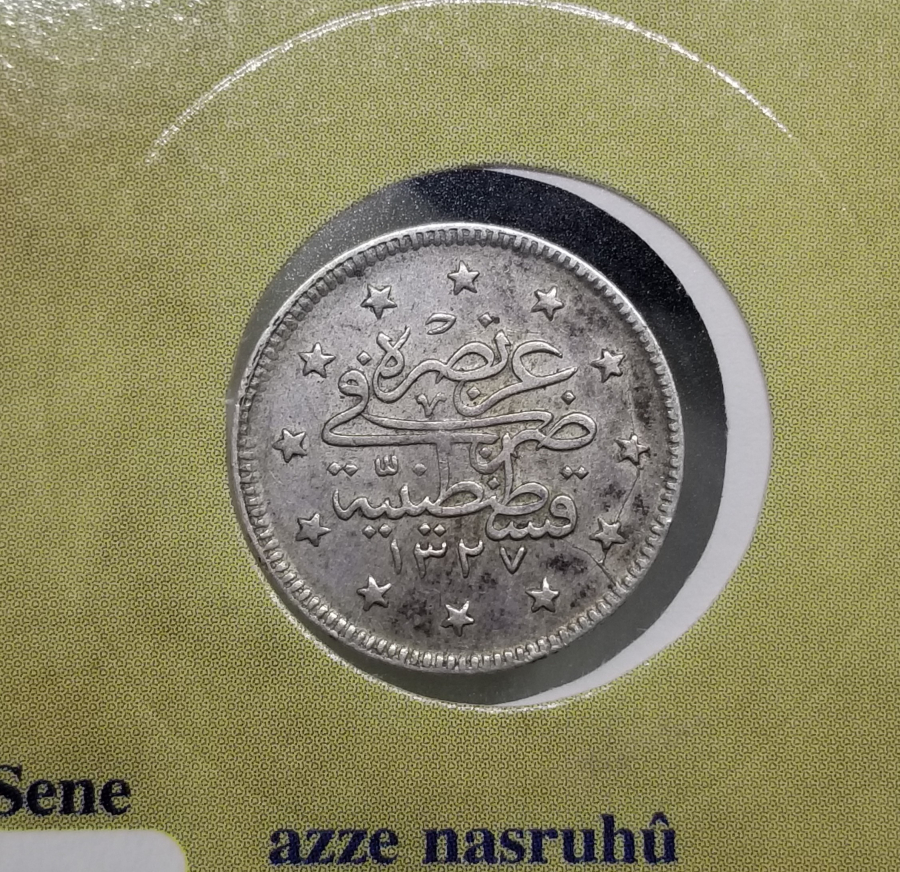 SULTAN MEHMET REŞAD HAN DÖNEMİ GÜMÜŞ 2 KURUŞ MECİDİYE