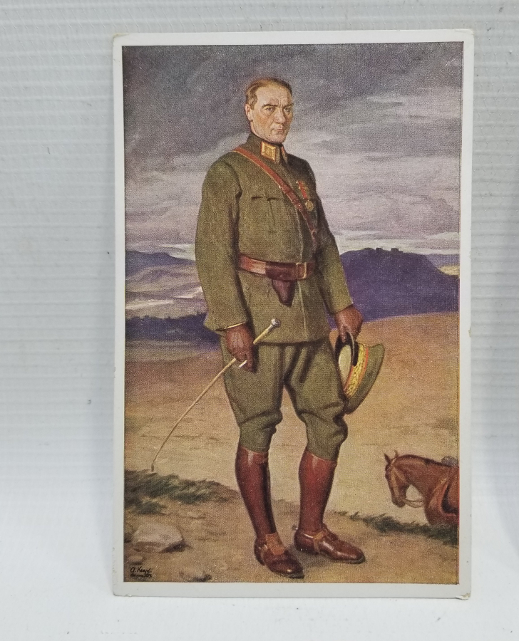 TEYYARE CEMİYETİ DAMGALI 2 ADET ATATÜRK KARTPOSTAL