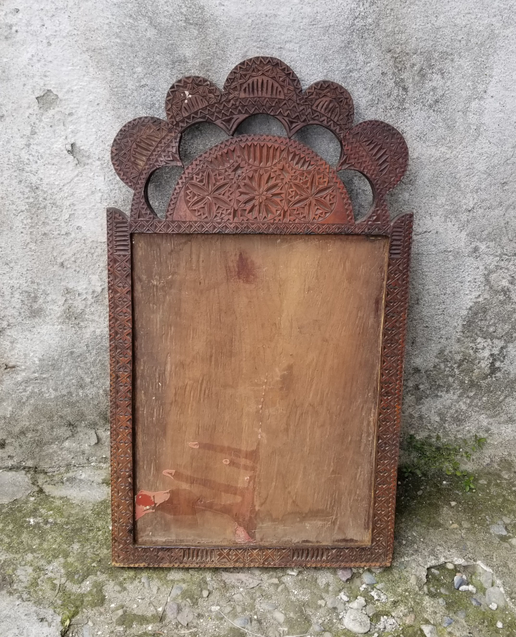 TAMAMI İŞLEMELİ OSMANLI DÖNEMİ BÜYÜK BOY NADİR AYNA