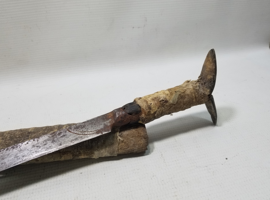 ORİJİNAL KININDA OSMANLI DÖNEMİ BAŞIBOZUK KILICI - EFE YATAĞANI