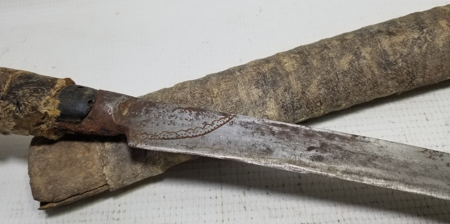 ORİJİNAL KININDA OSMANLI DÖNEMİ BAŞIBOZUK KILICI - EFE YATAĞANI