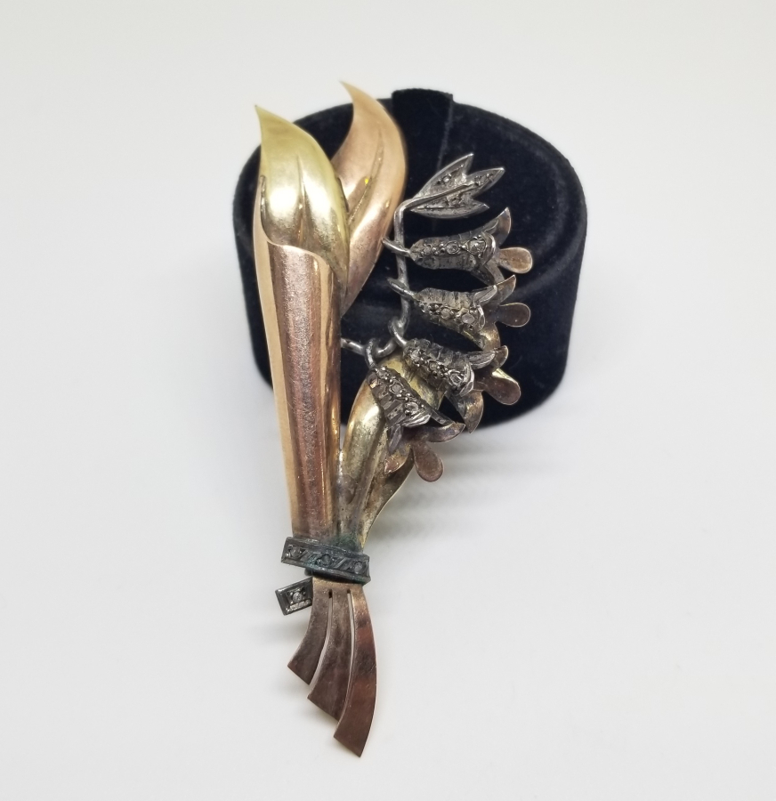 OSMANLI DÖNEMİ ELMAS TAŞLI ALTIN BROŞ