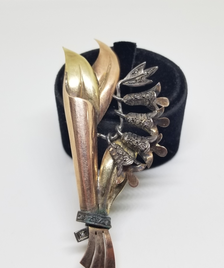 OSMANLI DÖNEMİ ELMAS TAŞLI ALTIN BROŞ