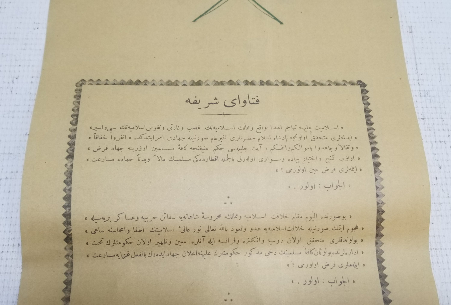 1. DÜNYA SAVAŞI OSMANLICA SEFERBERLİK İLANI VE CİHAD FETVASI