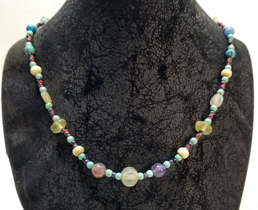 OSMANLI DÖNEMİ DOĞAL TAŞ BONCUKLARDAN YAPILMIŞ GERDANLIK