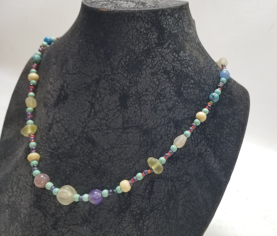 OSMANLI DÖNEMİ DOĞAL TAŞ BONCUKLARDAN YAPILMIŞ GERDANLIK