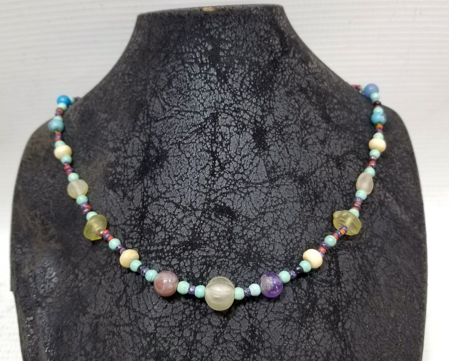 OSMANLI DÖNEMİ DOĞAL TAŞ BONCUKLARDAN YAPILMIŞ GERDANLIK