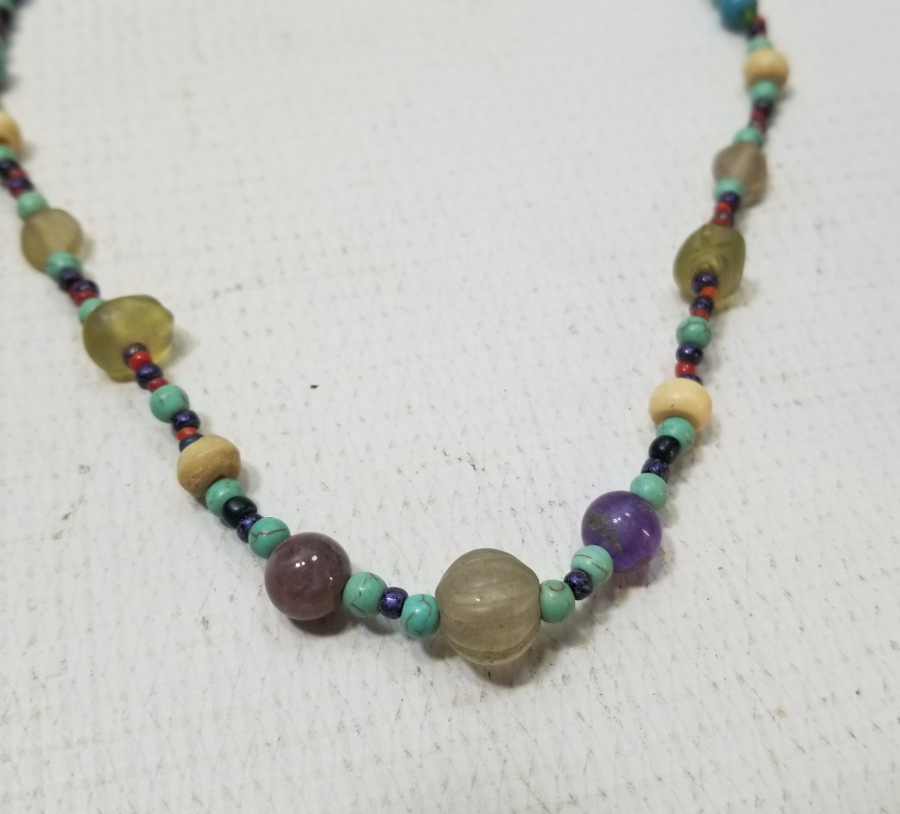 OSMANLI DÖNEMİ DOĞAL TAŞ BONCUKLARDAN YAPILMIŞ GERDANLIK