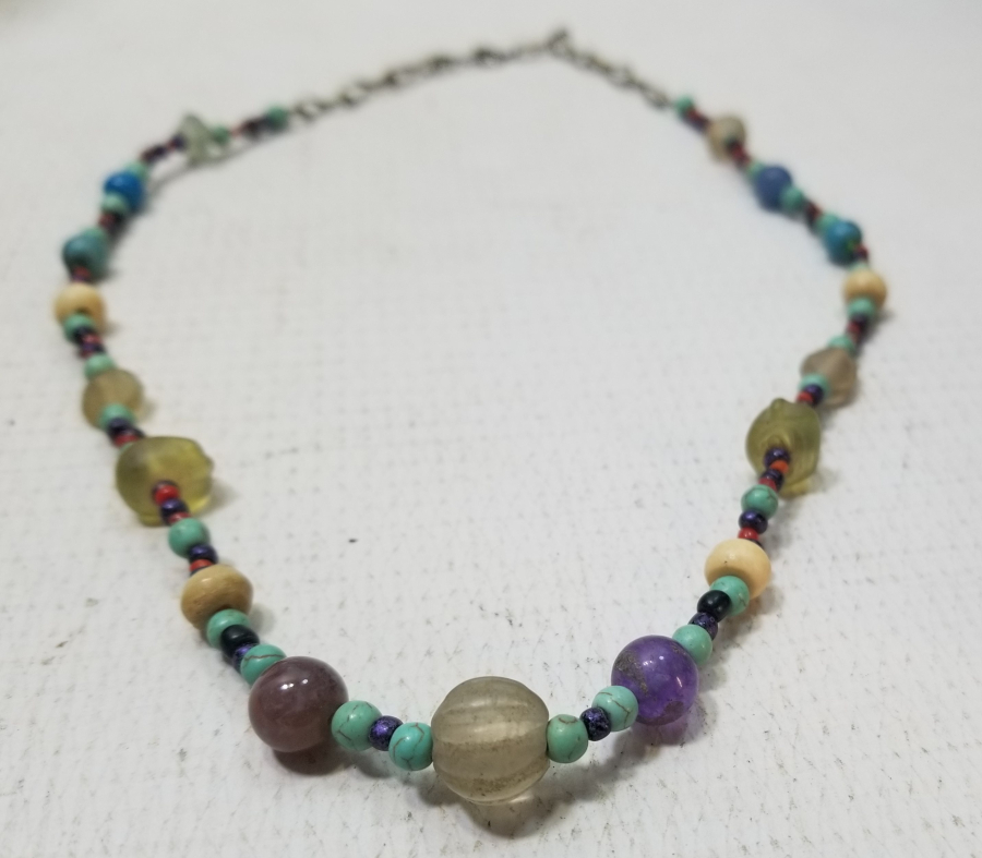 OSMANLI DÖNEMİ DOĞAL TAŞ BONCUKLARDAN YAPILMIŞ GERDANLIK