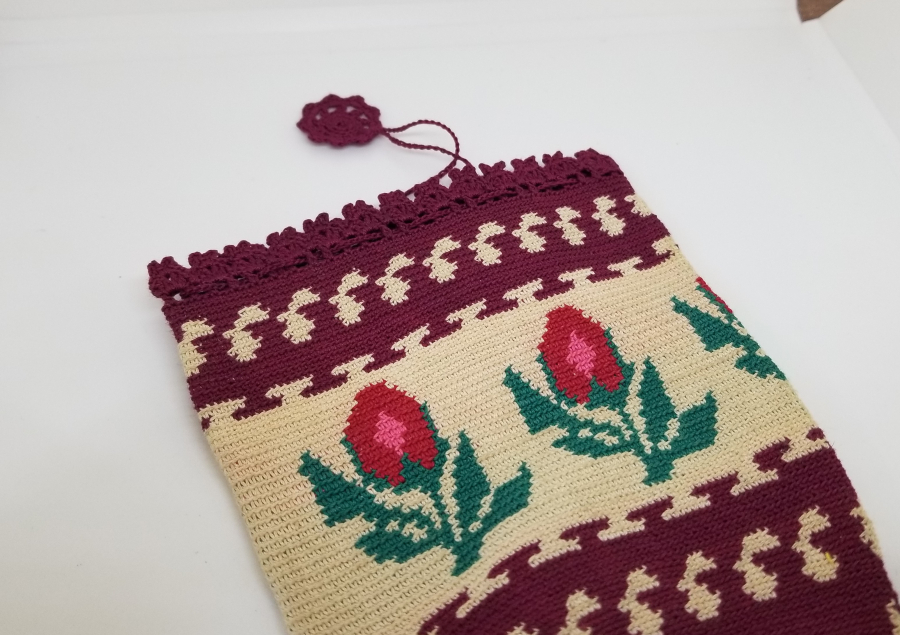 GÜMÜŞ SIRMALI VE KÖK BOYALI OSMANLI DÖNEMİ PARA KESESİ