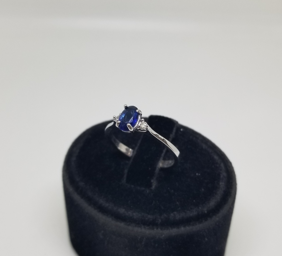 SAFİR VE PIRLANTA TAŞLI ÖZEL YAPIM YÜZÜK